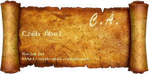 Czéh Ábel névjegykártya