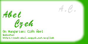 abel czeh business card