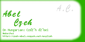 abel czeh business card